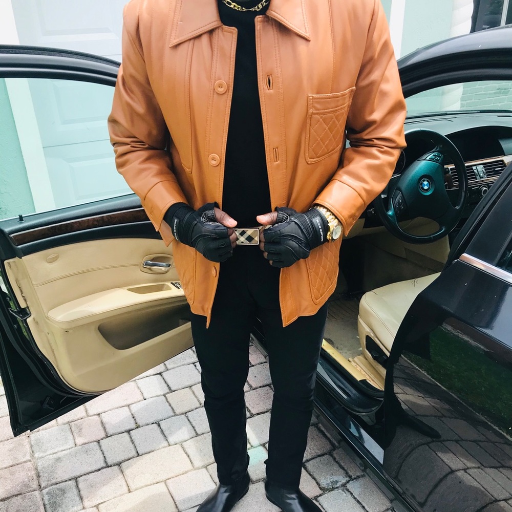 Rare leather jacket 🧥🟠 - Picture 2 of 12